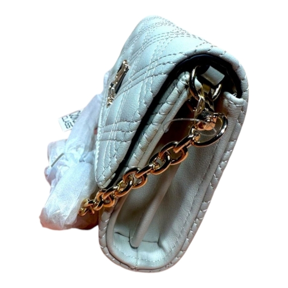 Cavalli Class Ivory Quilt Stitch Wallet Phone Crossbody Clutch Purse Handbag - Picture 10 of 10